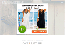 Tablet Screenshot of danskengelskordbog.dk